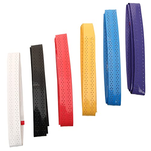 MOTHNUR 6 Piezas Banda para la Raqueta de Tenis pepinillo Raqueta de Tenis para Agarre cómodo para Raquetas Cinta de Agarre para Raqueta de Tenis empuñadura de bádminton de Tenis