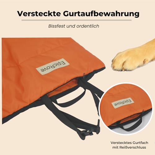 EpicRove RovePad Base – wasserdichte Hundematte 110×68 cm, rutschfest & Waschbar, Kratzfeste Outdoor Matte für Große Hunde & Katzen, Reise & Camping