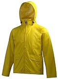 Helly Hansen Men's Voss Windproof Waterproof Rain Jacket, 300 Yellow, Large