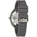 Bulova Men's Oceanographer Snorkel GMT Automatic Grey Ion Plated Stainless Steel Case Watch, Black and White Unidirectional Rotating Bezel, Gray Silicone Strap, White Dial Style:98B407