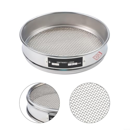 Prueba colador cromo de 20cm para laboratorio con malla 7 de control de calidad 5