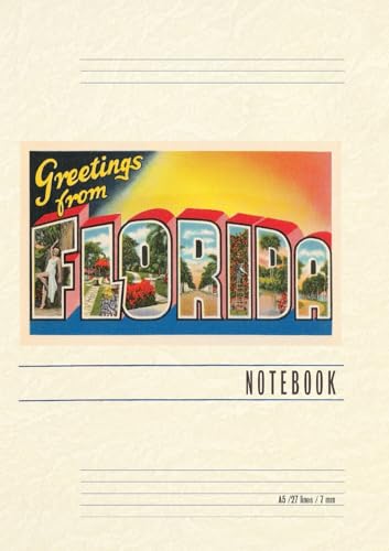 Vintage Lined Notebook Greetings from Florida