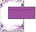Purple Passion Stationery Paper & Envelopes - 40 Sets