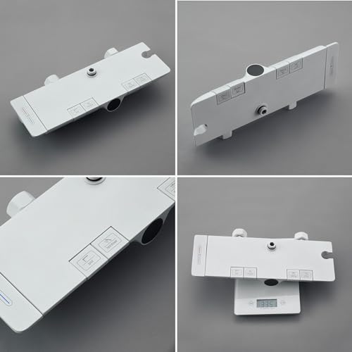Ensemble de robinet de douche thermostatique avec mitigeur cascade LED - 3