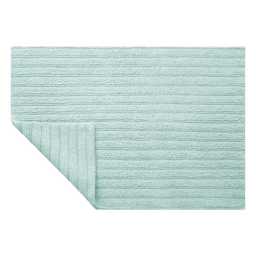 Tapis de bain coton Spirella BENOA bleu clair petit format 55x65cm - 2