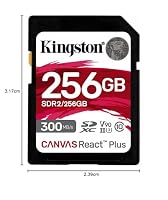 Kingston Canvas React Plus 256GB SDXC Speicherkarte UHS-II 300R/260W U3 V90 for Full HD/4K/8K - SDR2/256GB – Ansicht 4