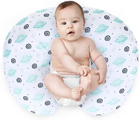 Boppy Yastık için Emzirme Yastığı Kılıfları Fermuarlı Kılıflı 2'li Paket Güvenli Ultra Yumuşak ve Nefes Alabilir Emzirme/Konumlandırma Kılıfı Erkek Çocuk/Kız Bebek için - Görsel 3