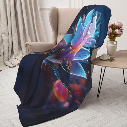 Couverture lit bohème chaude légère grande taille plaid canapé fleurs