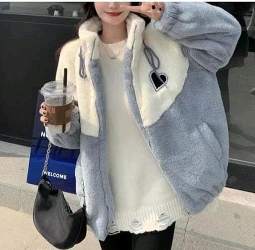 Qadri Fashion Girls Trendy Wool Jacket (Grey)-picture-51
