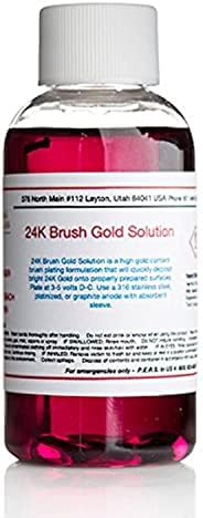 24k Gold Plating Solution 2oz Liquid Brush Gold The Fastest, most Durable, Best Value, most Consistent gold solution from the most Trusted name in the industry Instant Results