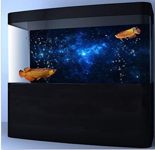 Miniatura 5 de FILFEEL Fondo de acuario decoraciones de peces imágenes de PVC adhesivo póster estrellas telón de fondo decoración papel adhesivo calcomanías