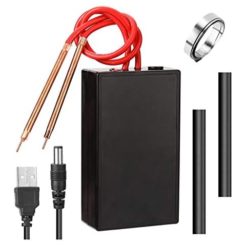 Punktschweißmaschine, DIY-Batterie-Punktschweißgerät, Mini-Punktschweißgerät mit 2 Schweißstiften USB-Lademaschine 6-fach verstellbare Punktwerkzeuge Cover