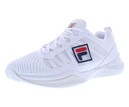 Fila Speedserve Energized Mens Shoes Size 7, Color: White/Red/Grey