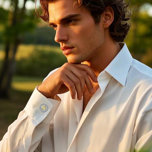 Three Leaf Clover Cufflinks 925 Sterling Silver Abalone Shell Celtic Knot Shamrock Cuff Links Irish Jewelry for Men Father Husband Groomsmen2