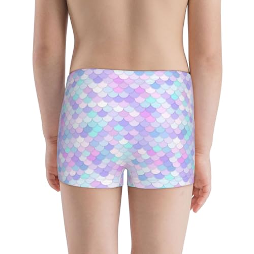 Boys' Cotton Boxer Brief Soft Underwear-Rainbow Scales3