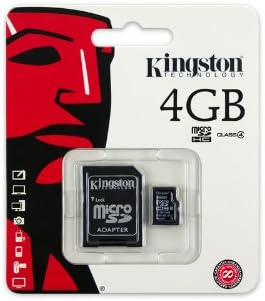 Kingston 4 GB microSDHC Class 4 Flash Memory Card SDC4/4GB