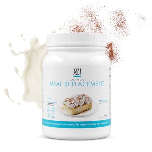 Yes You Can! Complete Meal Replacement – 15 Servings, 20g of Protein, 0g Added Sugars, Over 20 Vitamins and Minerals – All-in-One Nutritious Meal Replacement Shake (Tres Leches)