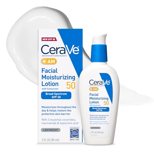 cerave am facial moisturizing lotion spf 50 tube front