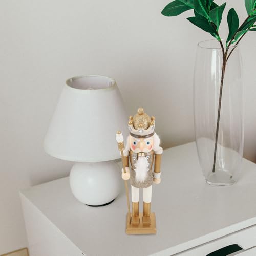 Figurine Créative Casse-Noisette en Bois Décoratif Or - 7