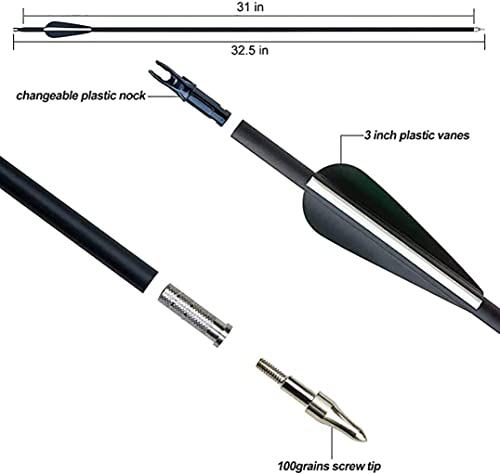 Bztang 51" Bow And Arrow For Adults Archery Recurve Bow Takedown Straight Bow Hunting Longbow With Arrows Quiver Metal Riser Right Hand For Target Shooting Practice (40Lbs, Black) #TOP4