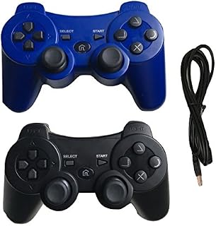 Ps3 Controller Wireless Controller with Charger Cable - 2 Pack Dual Vibration