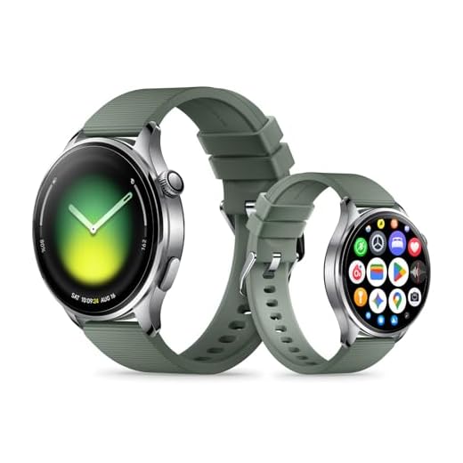 שעון חכם XIAOMI Watch 5, מערכת הפעלה Google Wear, תשלום NFC, בינה מלאכותית, Gemini, צג AMOLED בגודל 1,54 אינץ', חיי סוללה ל-6 ימים, גשש כושר GPS, בקרת מחוות, Bluetooth 47 מ"מ, ירוק