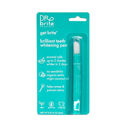 Dr. Brite Get Brite Teeth Whitening Pen with Mint and Organic Coconut Oil (0.07 Fl Oz)