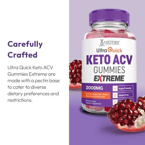 Justified Laboratories Ultra Quick Keto ACV Gummies