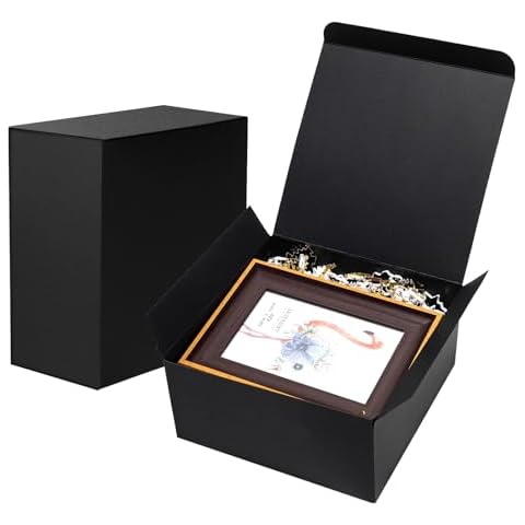 Wowxyz 15 Pack Black Gift Boxes with Lids for Presents 8x8x4 Inches Groomsmen Proposal Boxes Small Packaging Box for Men, Cardboard Boxes for Wedding, Birthday, Holiday, Valentine's Day Gift Wrapping Cover