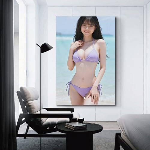 齋藤飛鳥魅力なポスターホーム デコレーション アート パネル キャンバス壁画モダン スタイル壁掛け絵画プリント24x36inch(60x90cm) [3]