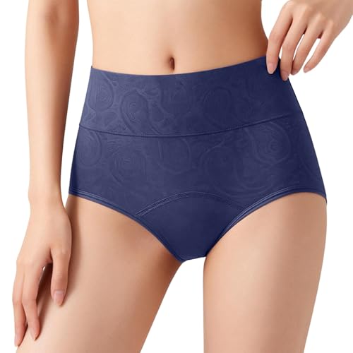 Genérico Bragas brasileñas Mujer Bragas Algodon Mujer Altas Vientre Plano Calzones Seamless Underwear Braga Menstrual Compresión Cotton Underwear Women Women's Clothing Calzones Calzoncillos Armada