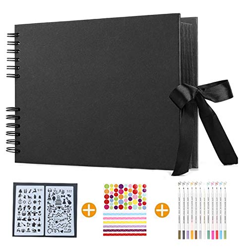 XIAO MO GU Album photo 80 pages noires Format A4 30,5 x 22,9 cm