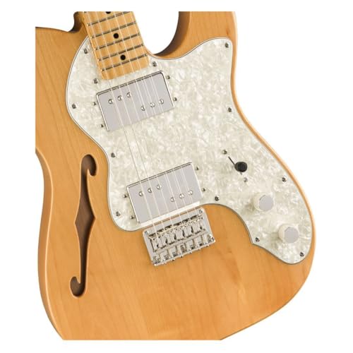 Image of Squier Classic Vibe 70s Thinline Telecaster Electric Guitar, with 2-Year Warranty, Natural, Maple Fingerboard