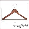 Casafield - 20 natuurlijke houten pak Hangers - Premium Lotus hout
