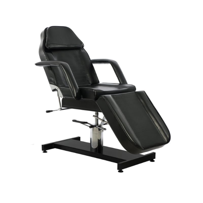 Plus Sante – Ment White, sillón de cuidado hidráulico profesional – multifuncional, rotación 360°, ajustable y cómoda, ancho 65 cm, negro