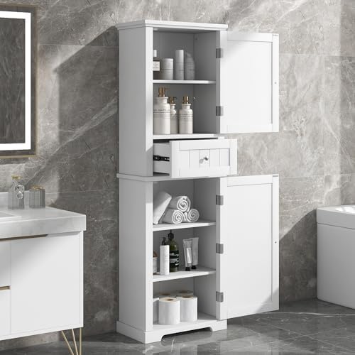 DofFo 67.3“ Tall Linen Bathroom Storage Modern
