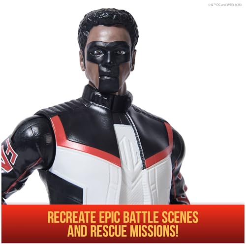 Image of DC Comics, Superman Mr Terrific 12-inch Superhero Action Figure, Kids Toys for Boys and Girls Pretend Play, for Ages 4 and Up