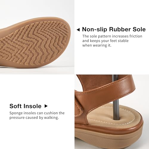 FUDYNMALC Womens Sandals Dressy Summer: Comfortable Slip On Walking Flats 2025 Orthopedic Shoes for Hiking Beach Wedding4