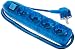 Produktbild Electraline 596319, Steckdosenleiste 4-Fach mit Schalter, Kabel 2m / Mehrfachsteckdose/Tischsteckdose Steckerleiste
