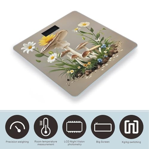Báscula digital FekiLoot con pantalla grande para baño miniatura 3
