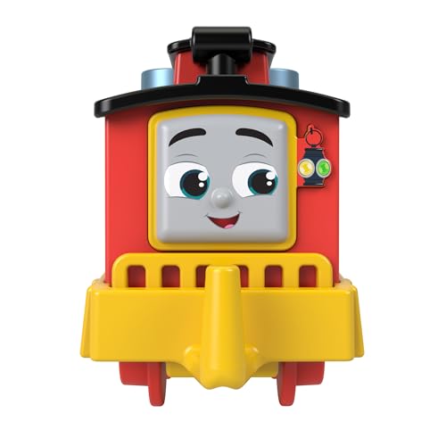 Thomas & Friends Locomotive à Pousser Thomas et Ses Amis Mon Premier Fourgon-Frein Bruno, Train avec Marchandise à empiler pour Les Enfants à partir de 18 Mois, HXP56