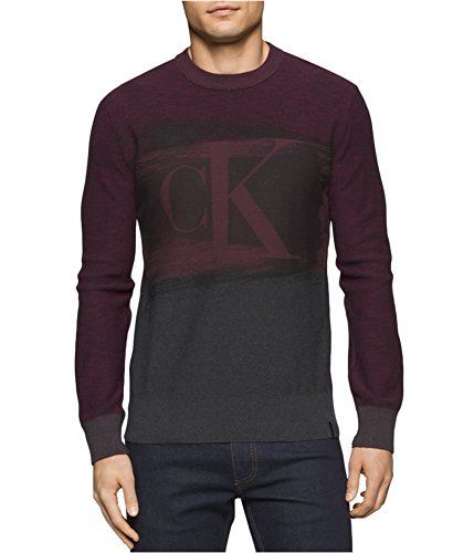 Calvin Klein Jeans Men's Ck Logo Color Block Crew Neck Shirt