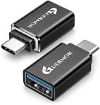 USB C à USB Adaptateur(2 Boîte), USB C Hommes à USB 3.0 Adaptateur féminin, USB Type C à USB OTG pour MacBook Pro iPad iPhone 14 13 12 et autres USBC ou Thunderbolt 4/3 Dispositifs (noir)