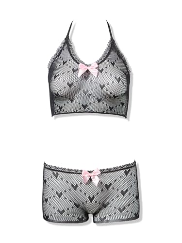 Lingerie net halter Leg Avenue coffret cadeau femme pour la Saint-Valentin