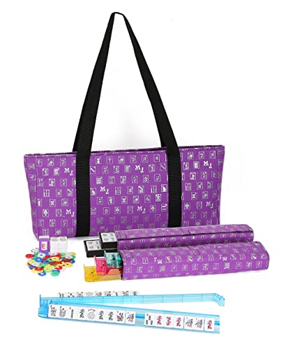 Funda blanda Mah Jongg Purple & Silver con bolsas miniatura 4