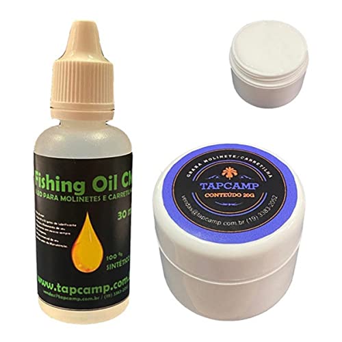 KIT GRAXA OLEO LUBRIFICANTE PARA MOLINETE E CARRETILHA DE PESCA 20G
