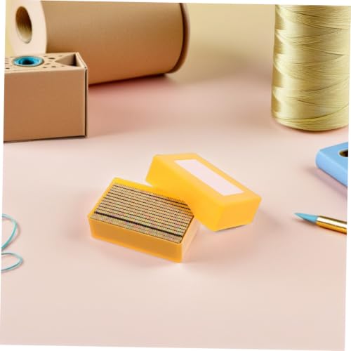 Clavos sin cabeza neumáticos SOIMISS, 1300 piezas, aleación de zinc, fijación eficiente para carpintería, caja para accesorios de clavadoras neumáticas, para marcos y entornos de taller de madera miniatura 5