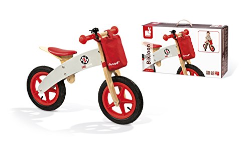 Janod - Bikloon Bicicletta senza Pedali di Legno