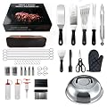 ZWEBY 45Pcs Grill Accessories BBQ Tool Set - Heavy Stainless Steel Grill Utensils Set for Men Dad Women - with Storage Bag for Outdoor Camping Tailgating - for Perfect Barbecue Utensil Gift