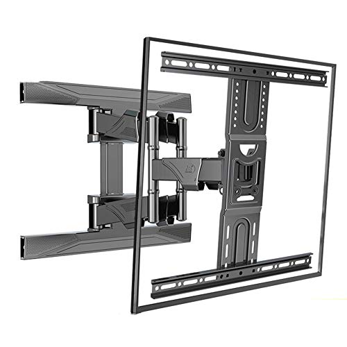 Supporto da parete per TV Full Motion - Doppio braccio articolato girevole per schermi piatti supporta fino a 68 kg ideale per angoli di visione ottimali